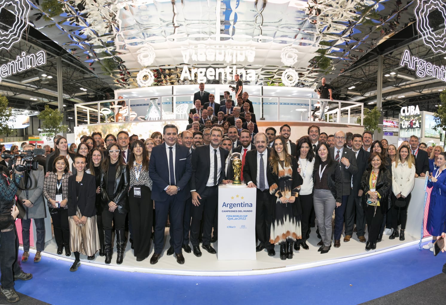 Lammens en la inauguración de FITUR 2023 en España