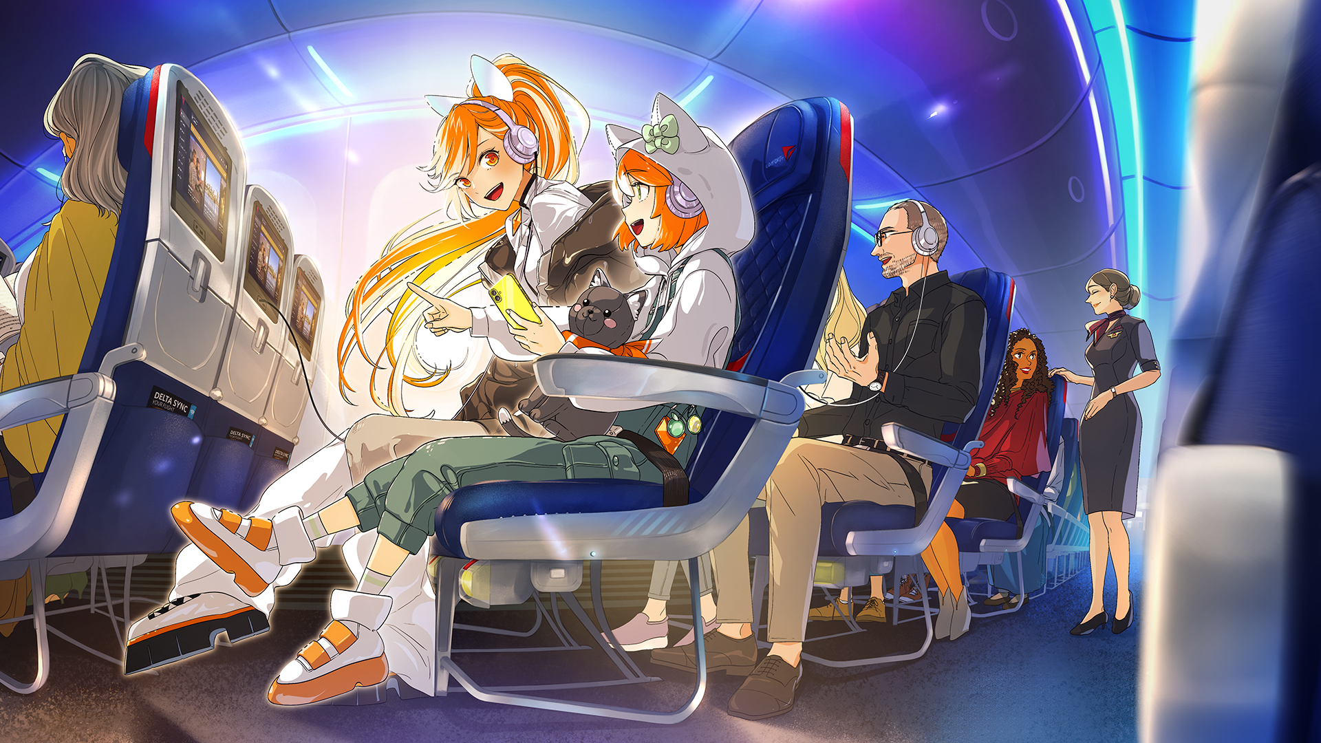 Crunchyroll y el mundo del animé ahora a bordo de Delta