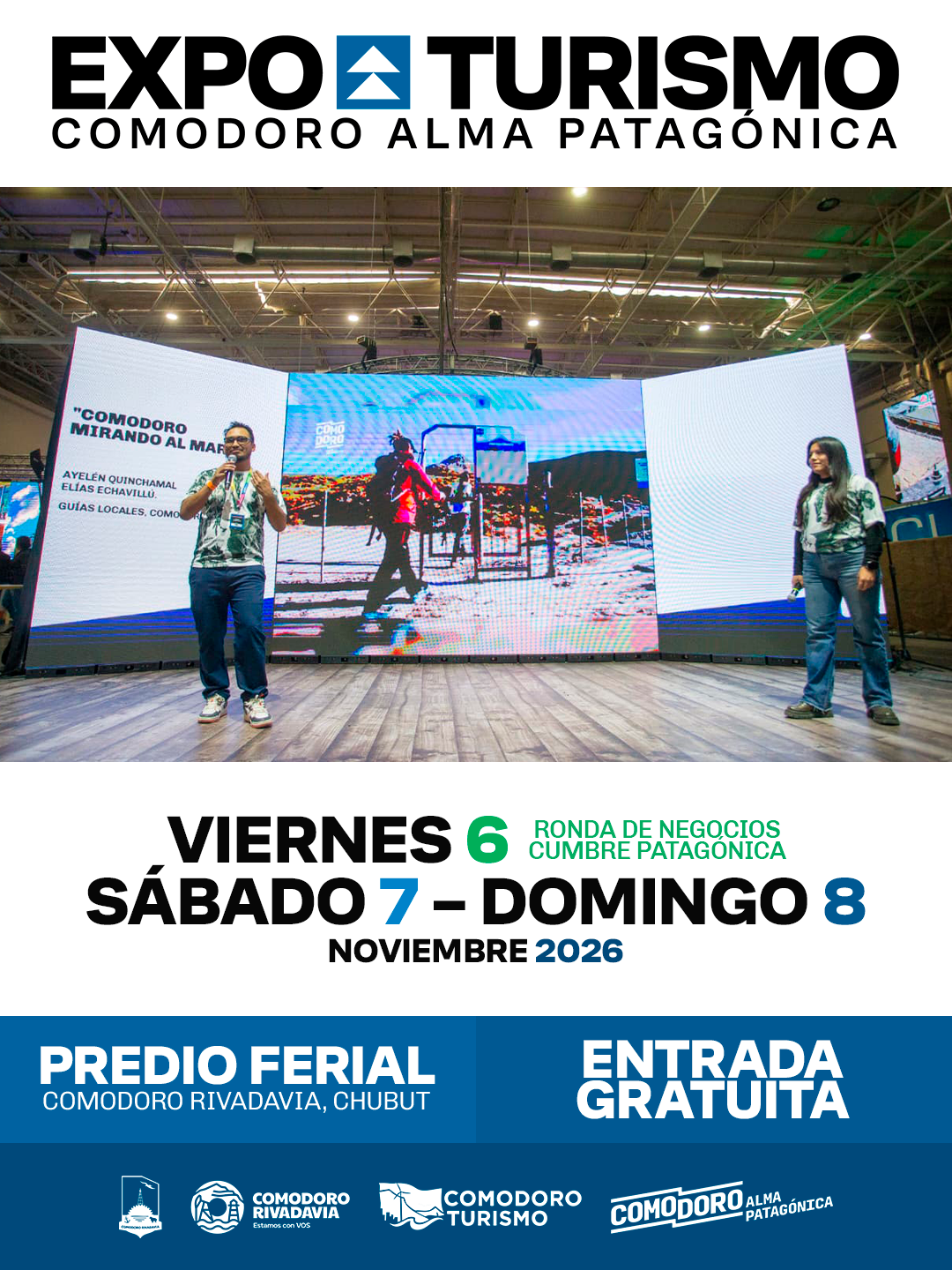 EXPO TURISMO 2026: LLEGA A COMODORO RIVADAVIA UN "MAR DE OPORTUNIDADES" PARA DESCUBRIR LA PATAGONIA ARGENTINA Y CHILENA