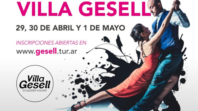 Villa Gesell formará parte de la preliminar oficial del mundial de tango 2022