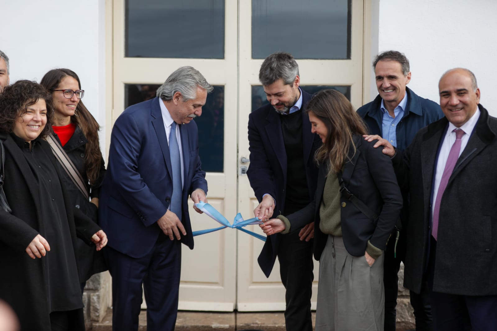 El presidente Alberto Fernández y el ministro Matías Lammens reinauguraron el Hotel 6 de Chapadmalal