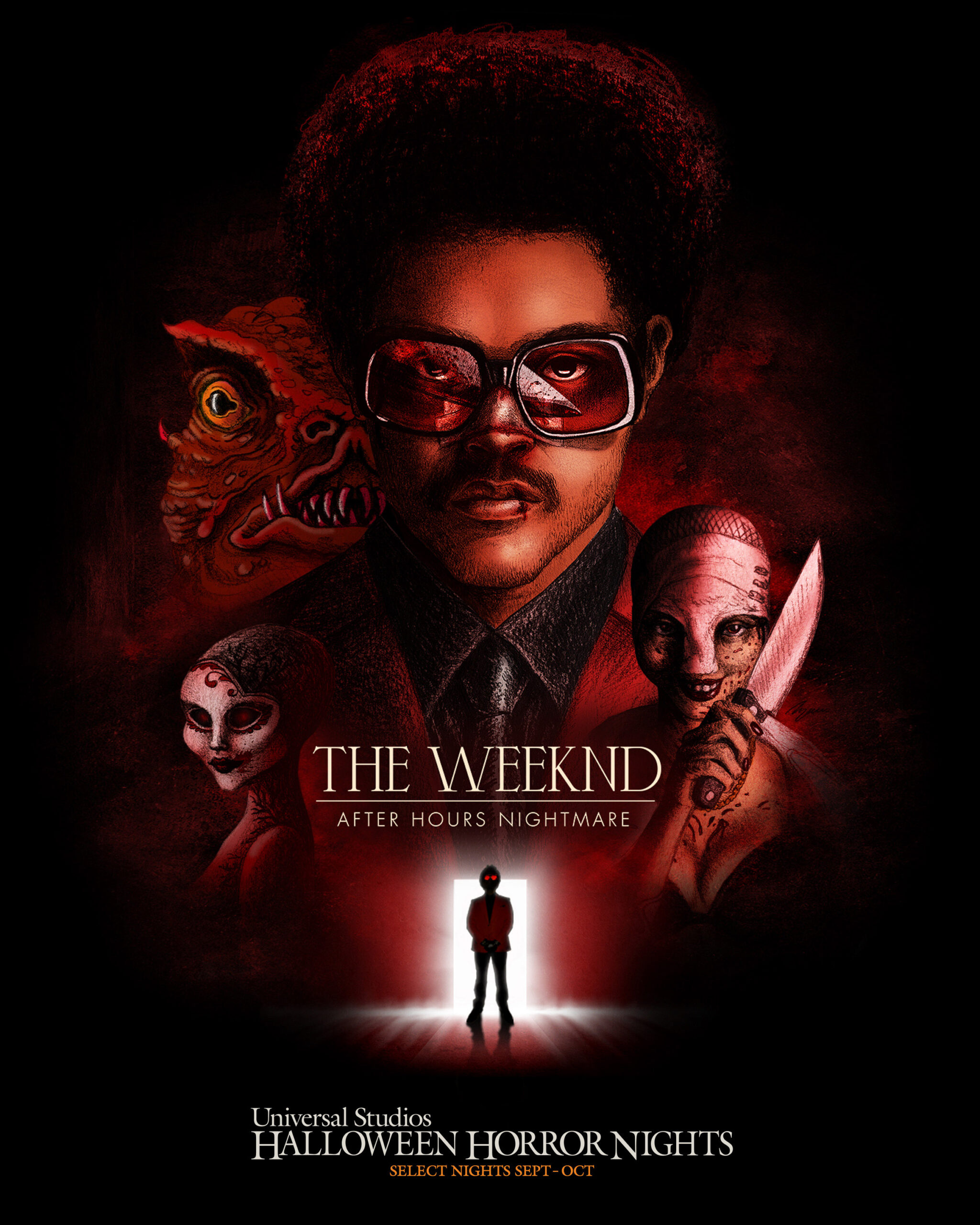 El fenómeno global musical The Weeknd colabora con Halloween Horror Nights de Universal Studios para crear casas embrujadas completamente nuevas inspiradas en su exitoso álbum “After Hours”