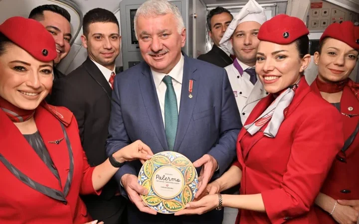 Turkish Airlines inició sus vuelos a la ciudad italiana de Palermo