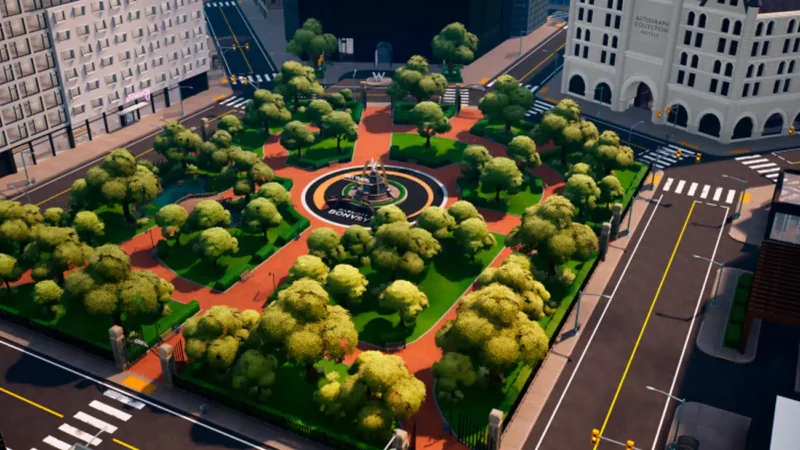 Marriott Bonvoy estrena ciudad virtual en Fortnite con el nuevo logo “Marriott Bonvoy Land”