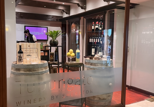 Tupungato Winery: Sheraton Buenos Aires Hotel inauguró su vinoteca
