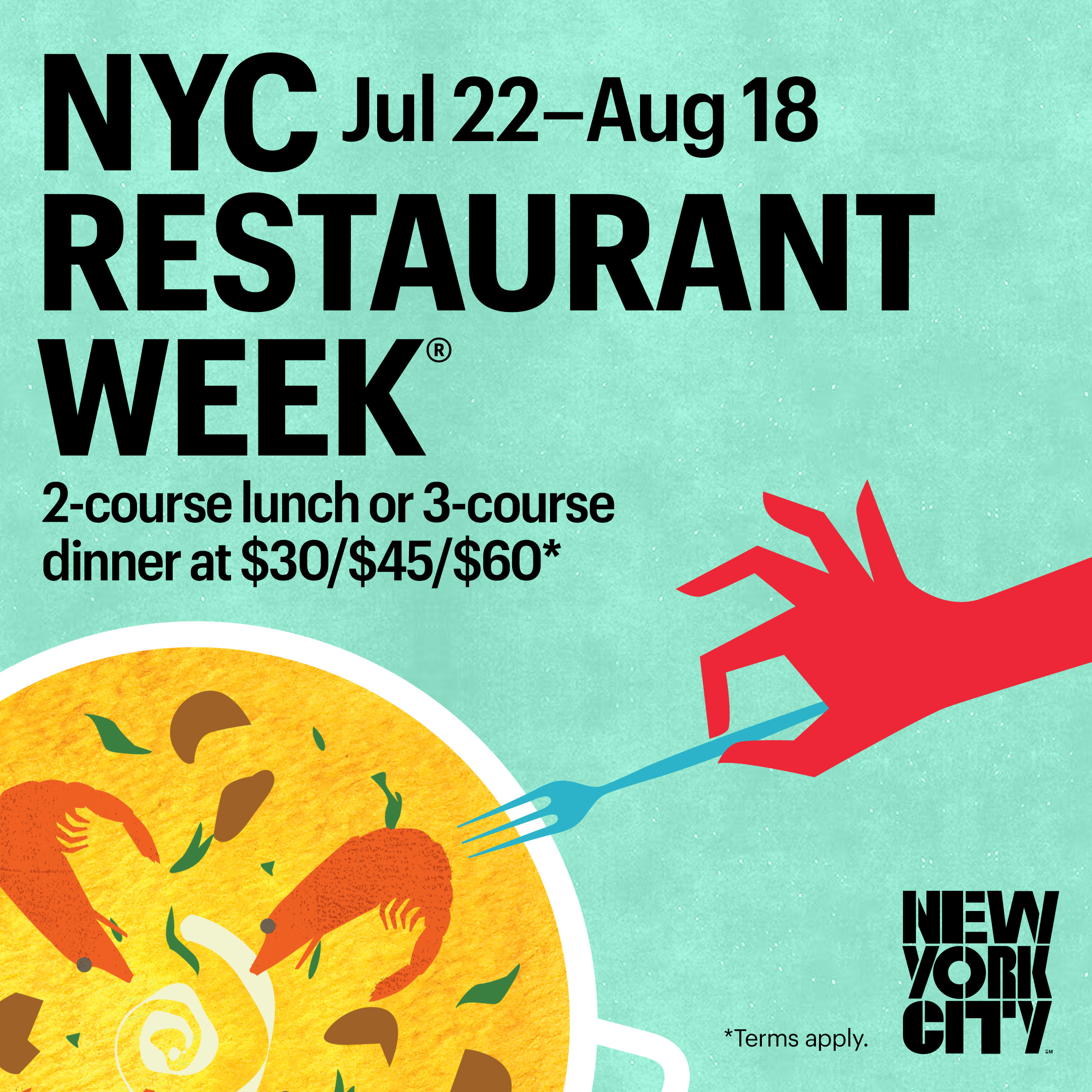 Ya están abiertas las reservas para la nueva edición de verano de NYC Restaurant Week