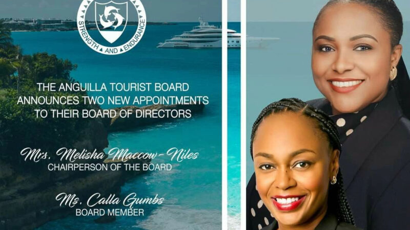 Anguilla anuncia dos nuevos nombramientos para su Junta Directiva de Turismo