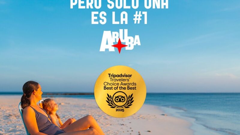 Aruba se posiciona como el destino #1 del Caribe en los Travelers ´Choice de Tripadvisor 2025