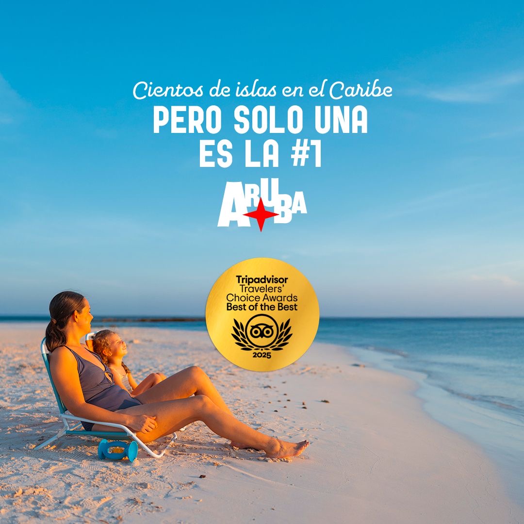 Aruba se posiciona como el destino #1 del Caribe en los Travelers ´Choice de Tripadvisor 2025