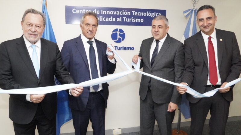 Scioli presentó el nuevo Centro de Innovación Tecnológica junto al secretario general de ONU Turismo