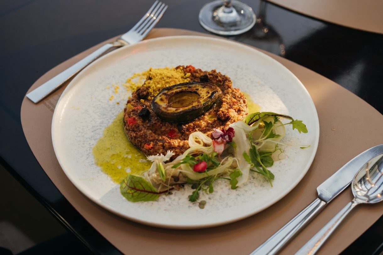 Una propuesta plant-based en un lujoso hotel: alta cocina con sello argentino