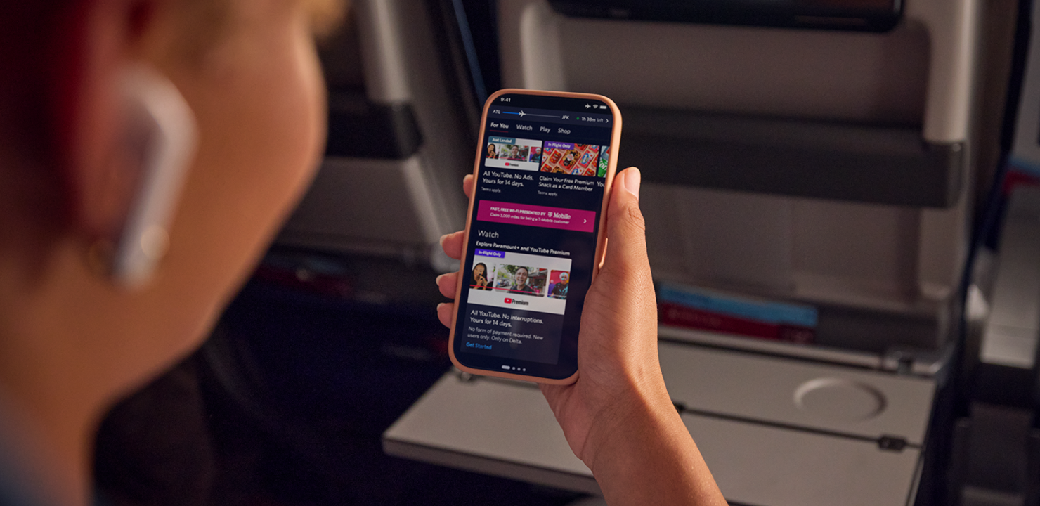 Descubra más de su mundo: Delta da la bienvenida a bordo a YouTube y YouTube Premium