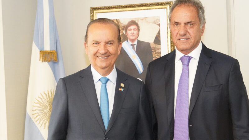 Scioli se reunió con el gobernador de Santa Catarina