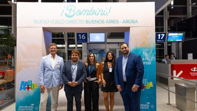 ARUBA MÁS CERCA: AEROLÍNEAS ARGENTINAS INAUGURÓ LOS VUELOS DIRECTOS Y EXTIENDE LA OPERACIÓN HASTA SEPTIEMBRE
