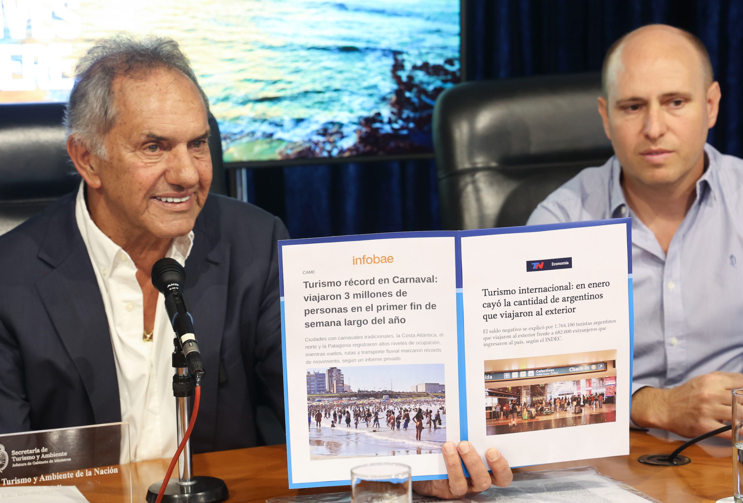 Scioli: “La dimos vuelta. Hoy cada vez más turistas llegan a la Argentina”