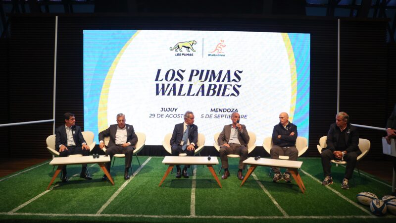 Scioli participó del lanzamiento de los encuentros de rugby entre Argentina y Australia